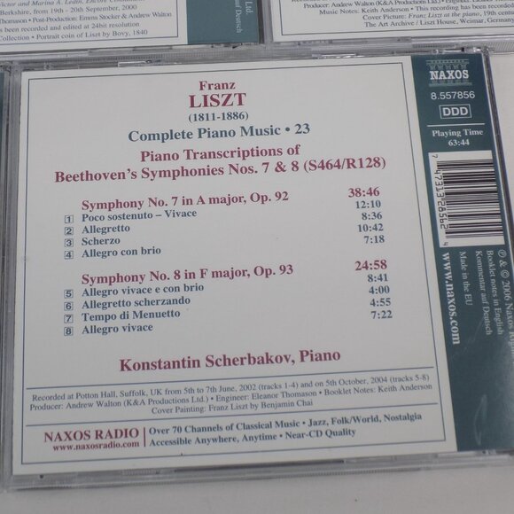 Beethoven Symphonies 5 CD set Franz Liszt Transcription Konstantin Scherbakov - Picture 9 of 10